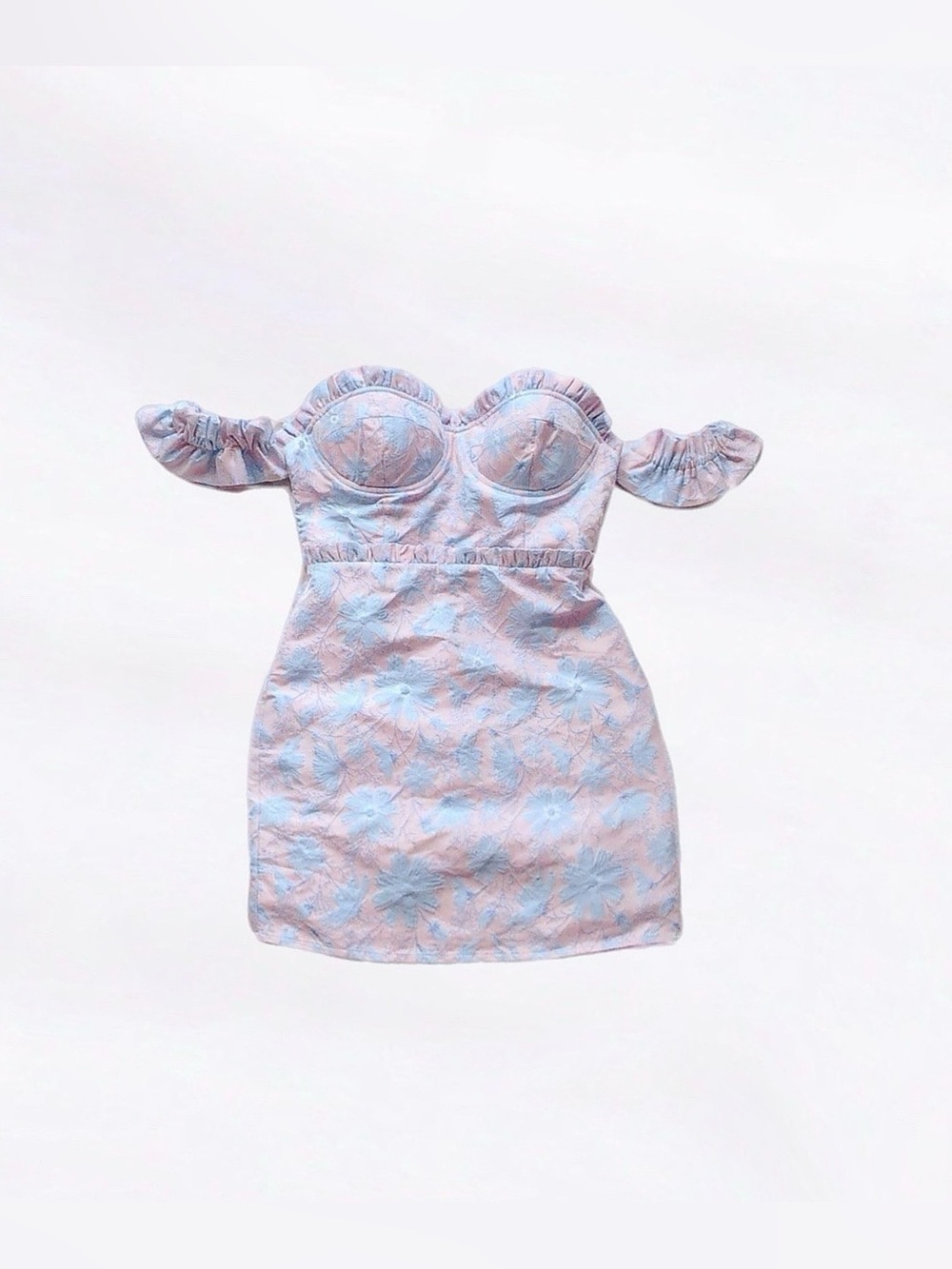 revolve lpa ⋆ bustier ruffle dress